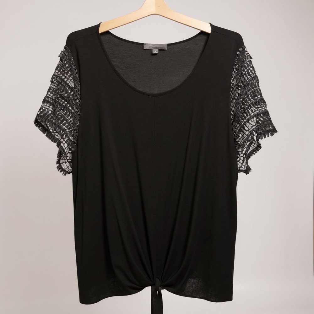 INC International Concepts Classic Black Blouse